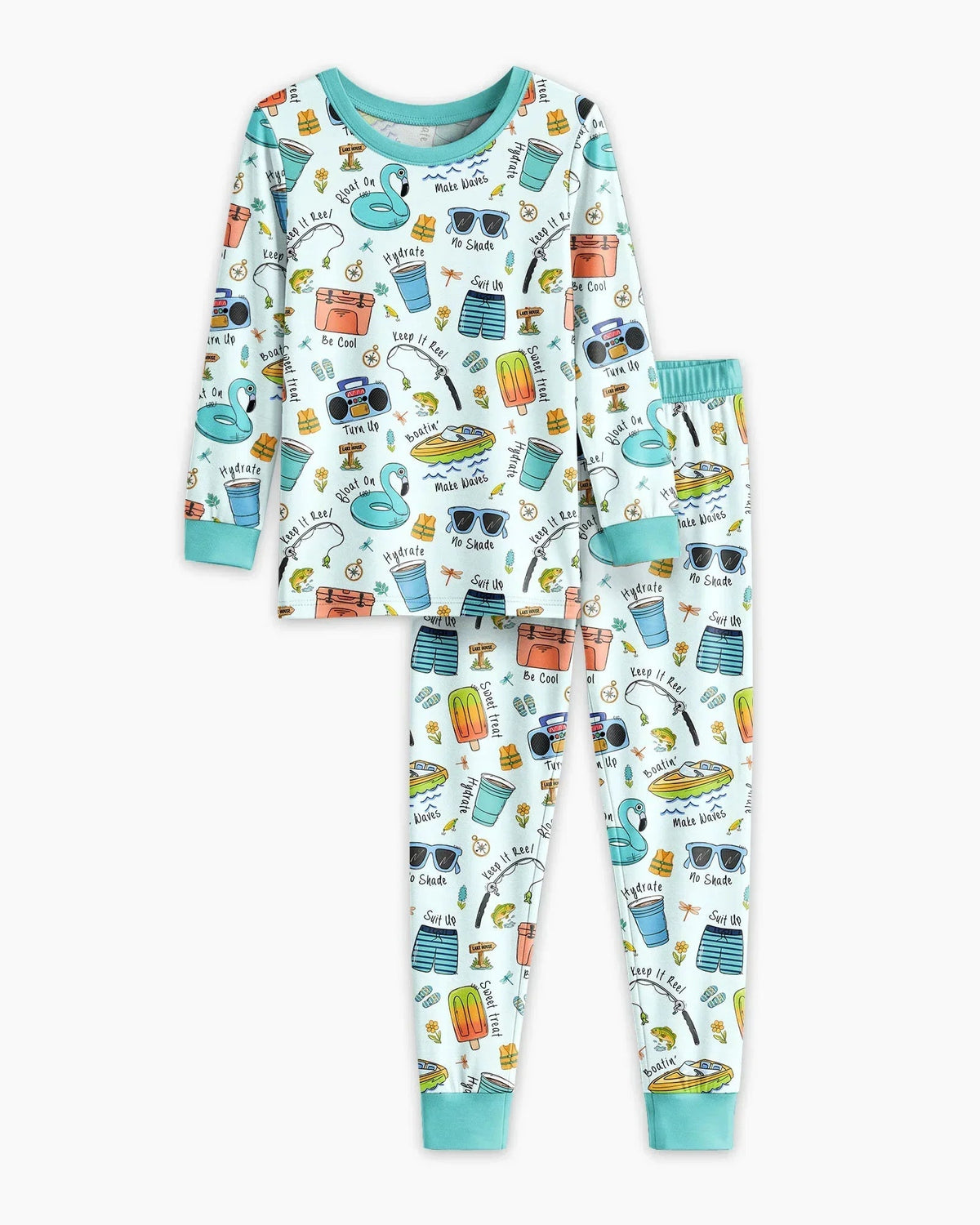 Lake Days Bamboo Two Piece Long Sleeve Pajama Set