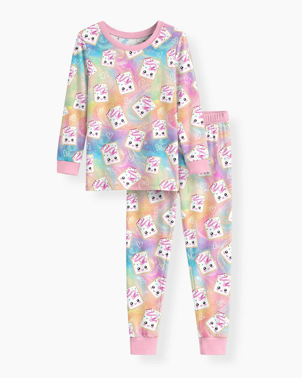 Kawaii Sprinkle Pastry Bamboo Two Piece Long Sleeve Pajama Set