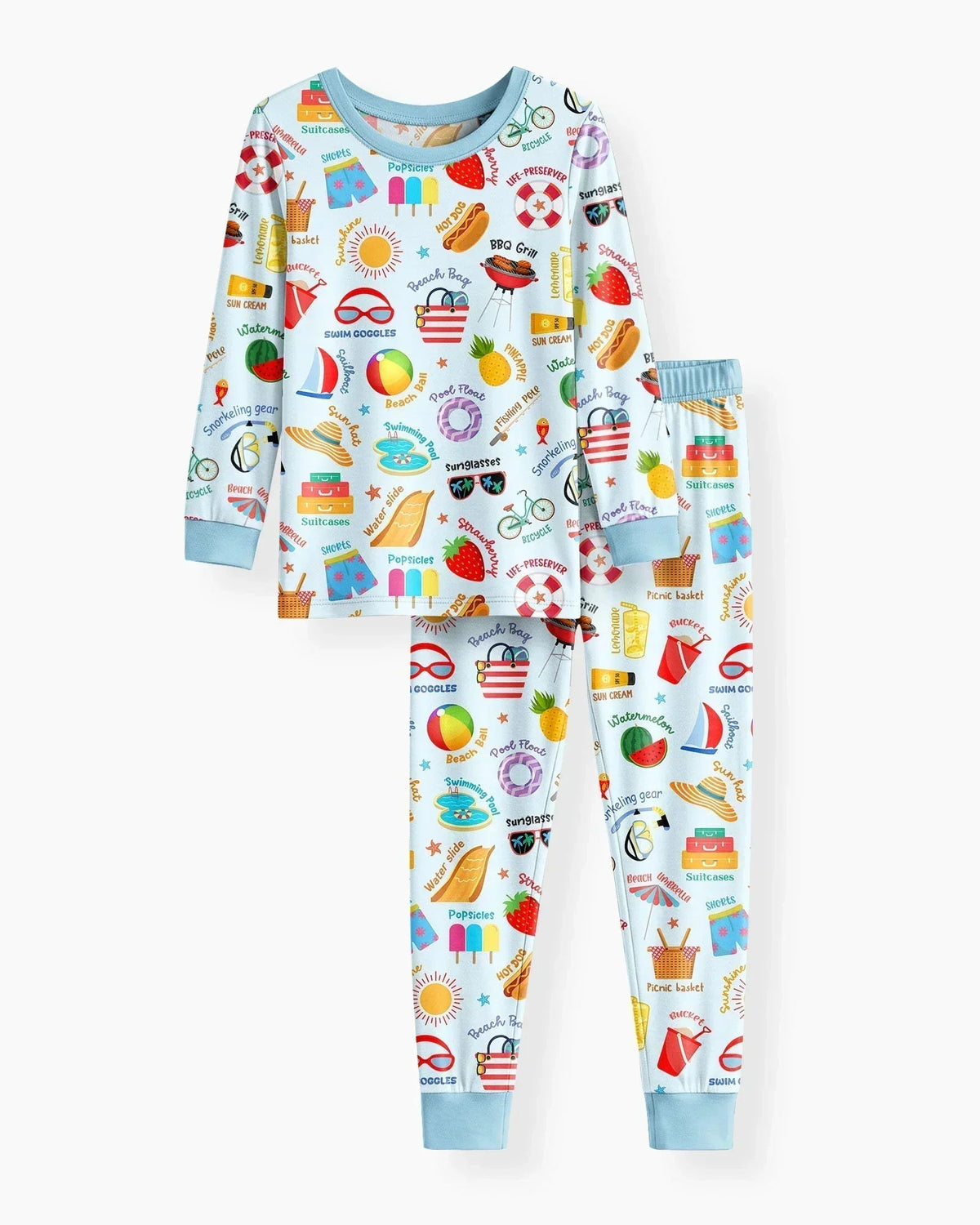 Love Summer Bamboo Two Piece Long Sleeve Pajama Set