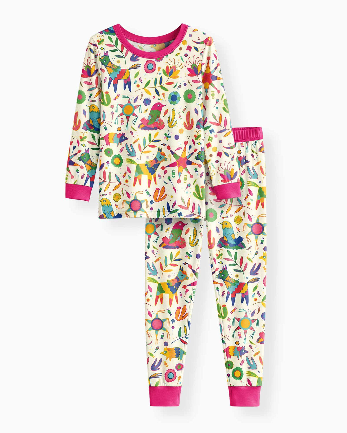 Party Piñatas Bamboo Two Piece Long Sleeve Pajama Set