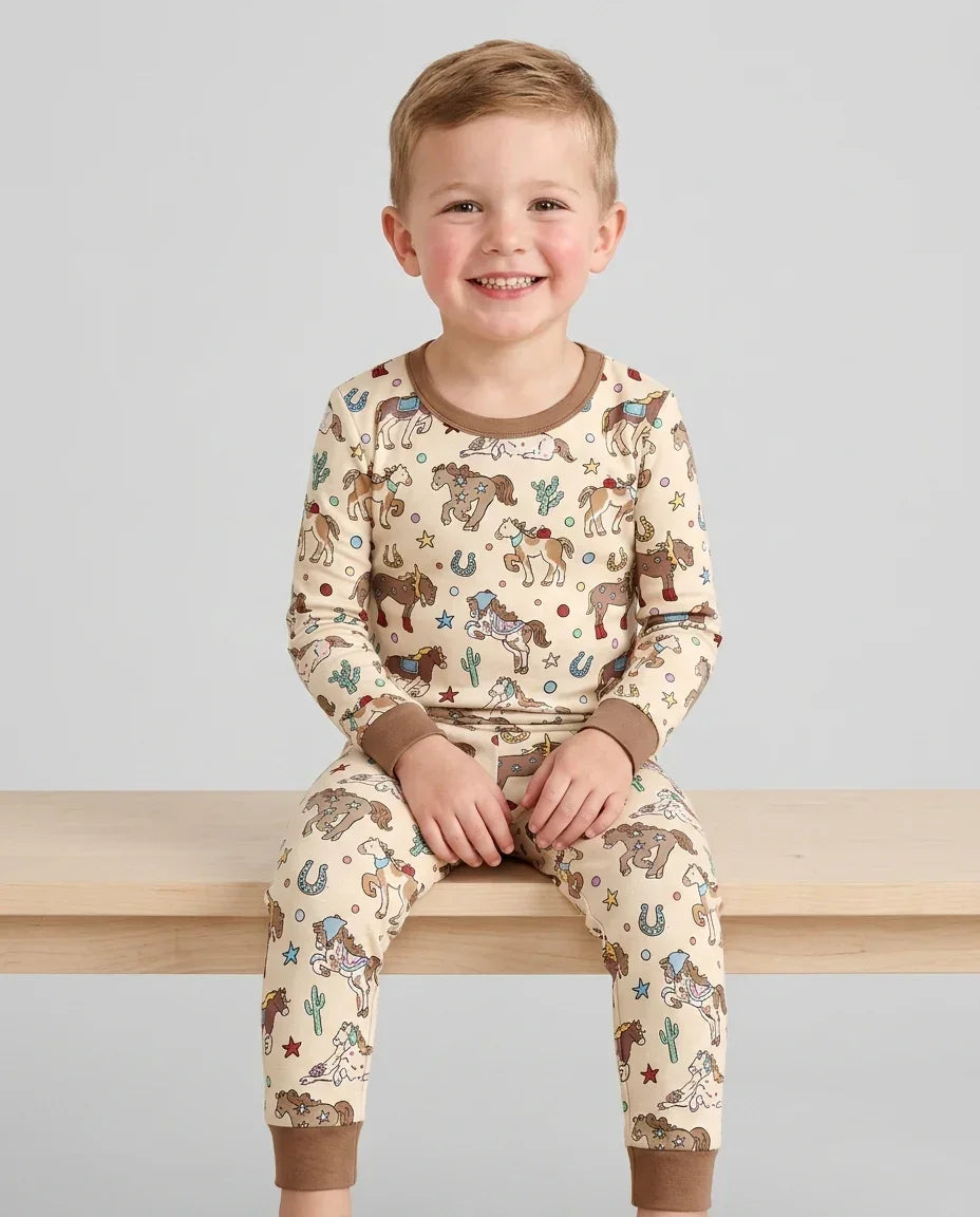 Lil' Buckaroo Bamboo Two Piece Long Sleeve Pajama Set