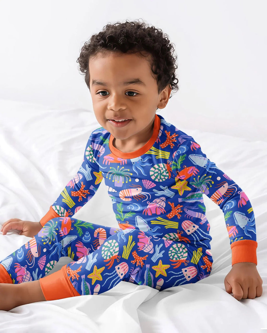 Under the Sea Bamboo Two Piece Long Sleeve Pajama Set