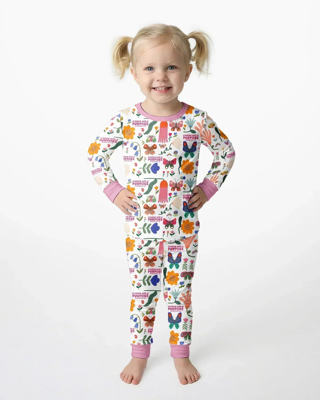 Created With A Purpose Bamboo Two Piece Long Sleeve Pajama Set