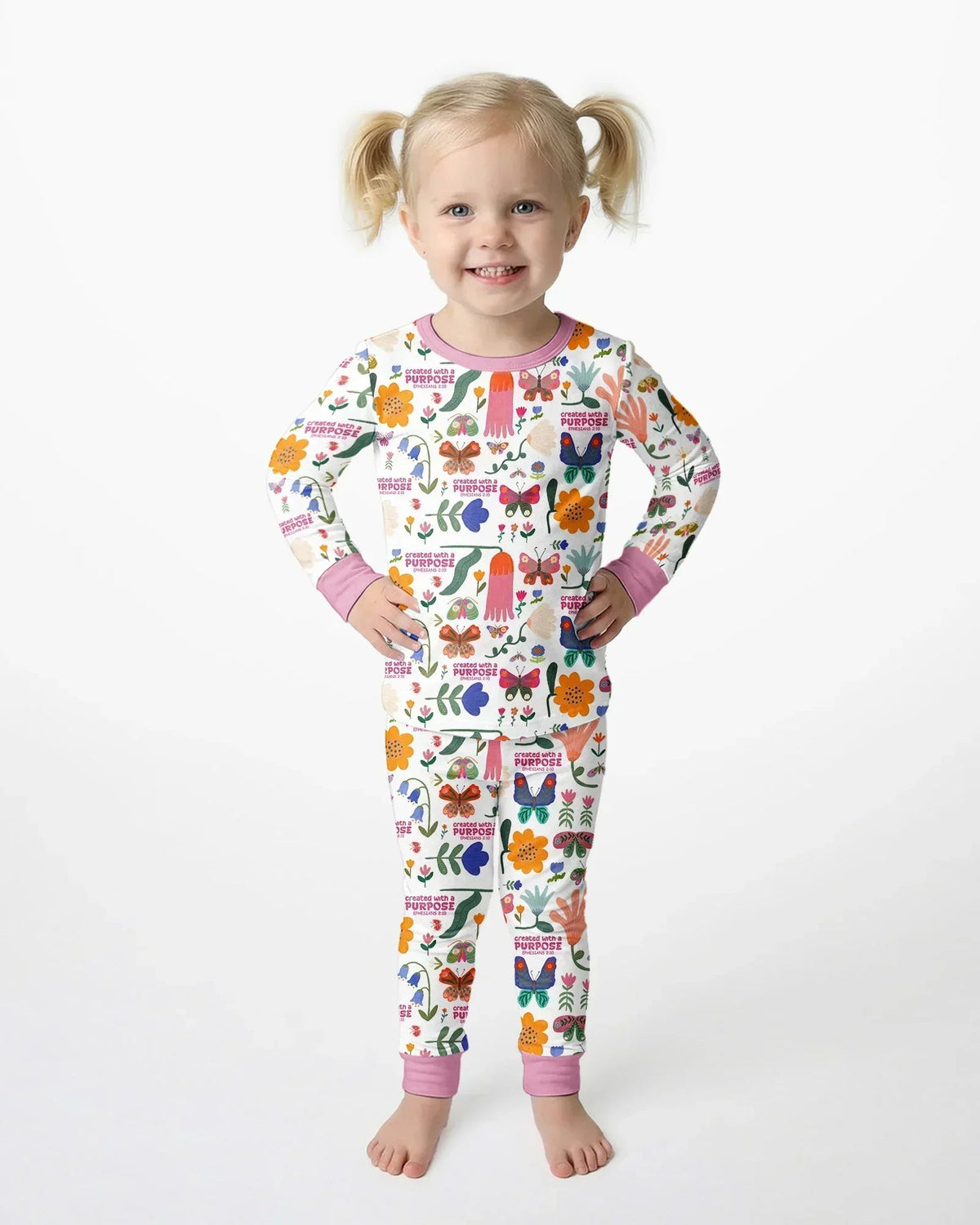 Created With A Purpose Bamboo Two Piece Long Sleeve Pajama Set