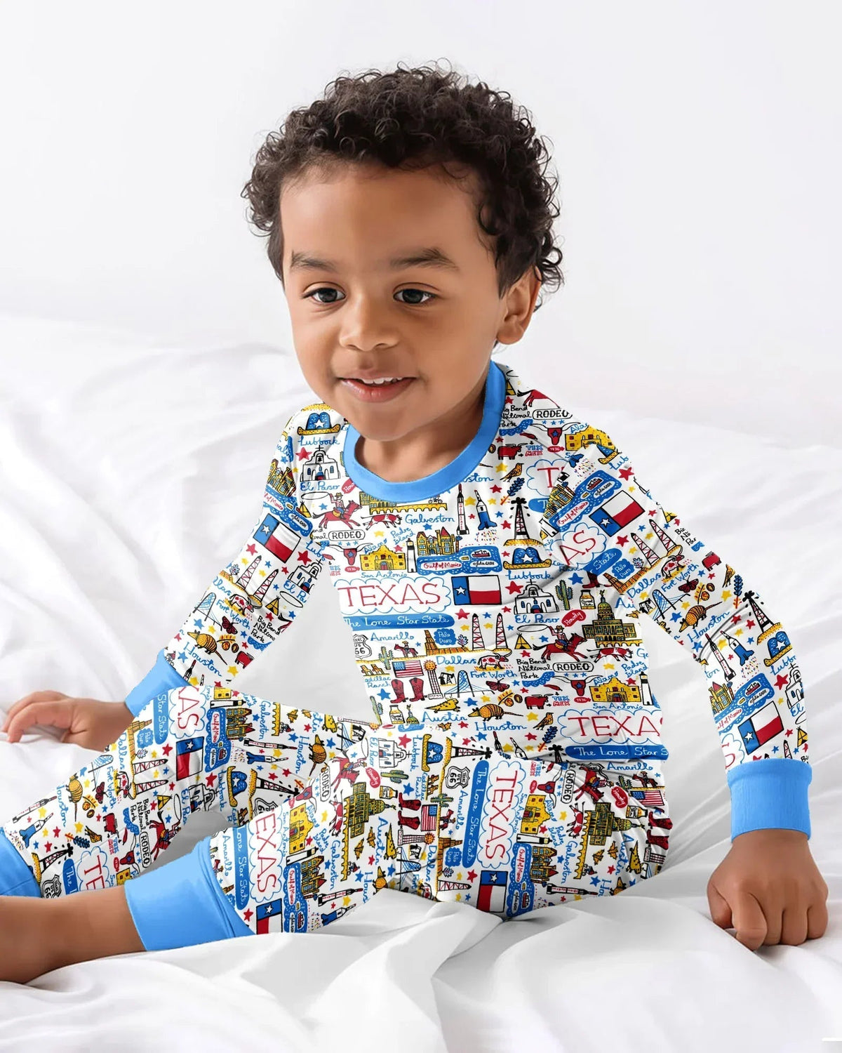 Lone Star State Bamboo Two Piece Long Sleeve Pajama Set