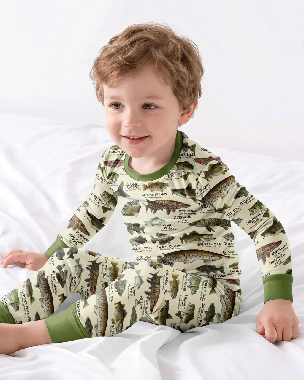 Fish Of America Bamboo Two Piece Long Sleeve Pajama Set