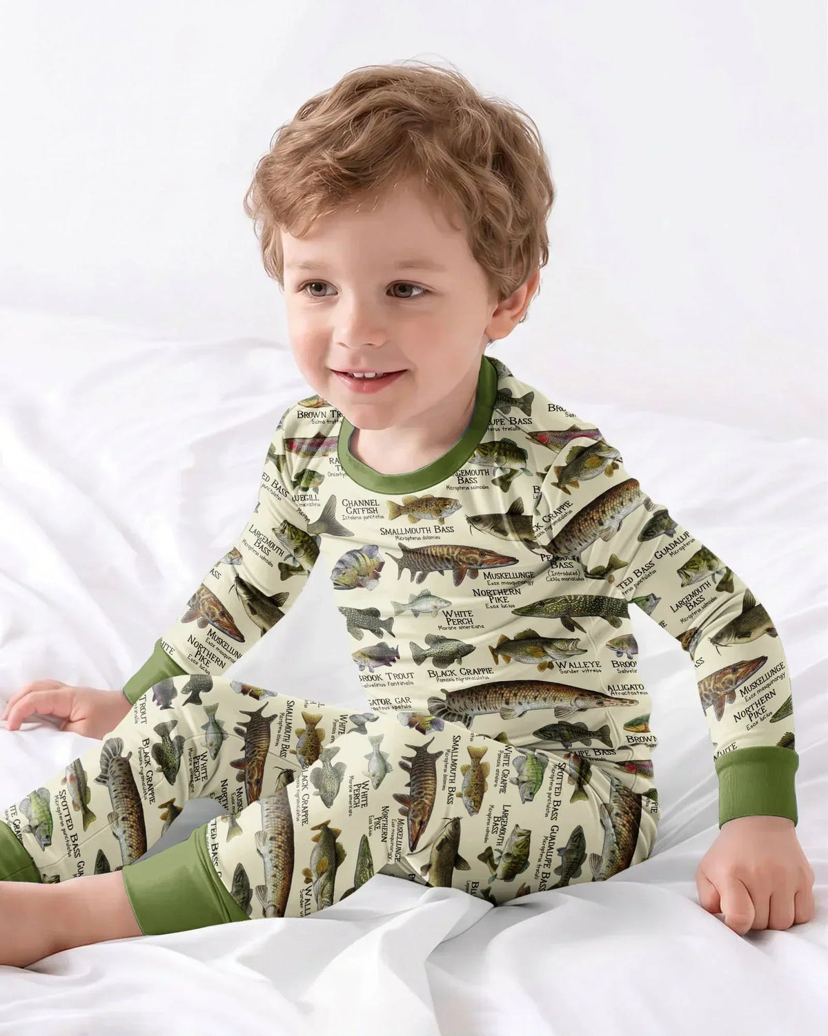 Fish Of America Bamboo Two Piece Long Sleeve Pajama Set