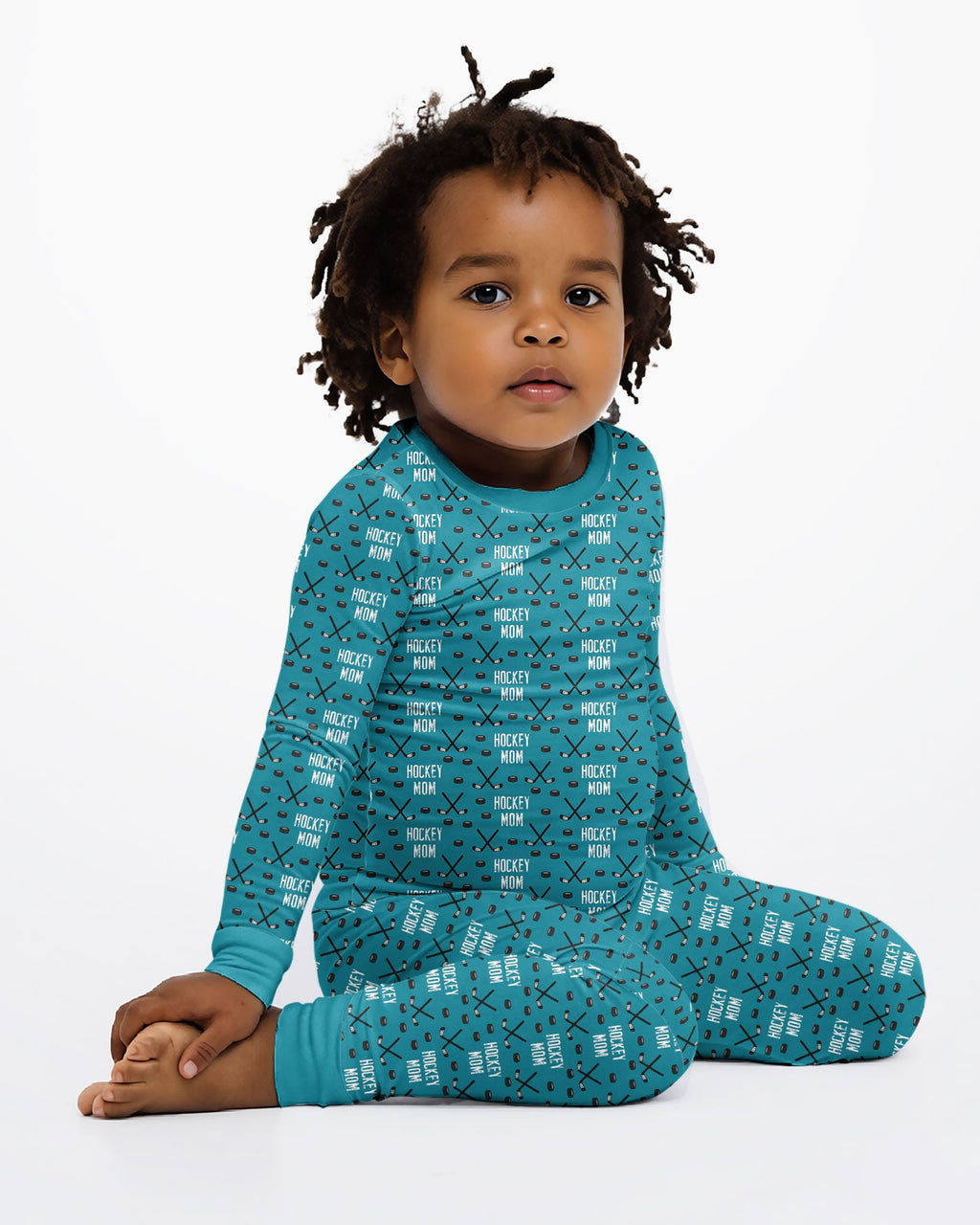 Hockey Mom Bamboo Two Piece Long Sleeve Pajama Set