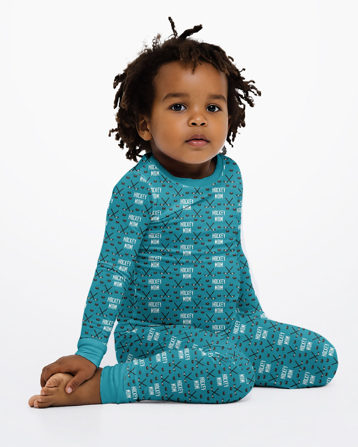 Hockey Mom Bamboo Two Piece Long Sleeve Pajama Set