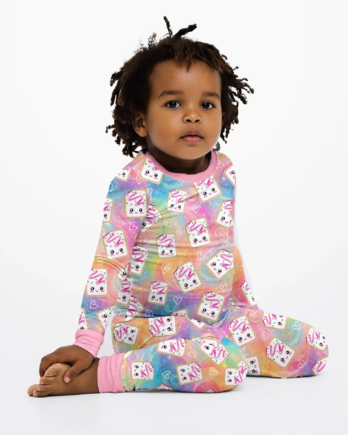 Kawaii Sprinkle Pastry Bamboo Two Piece Long Sleeve Pajama Set