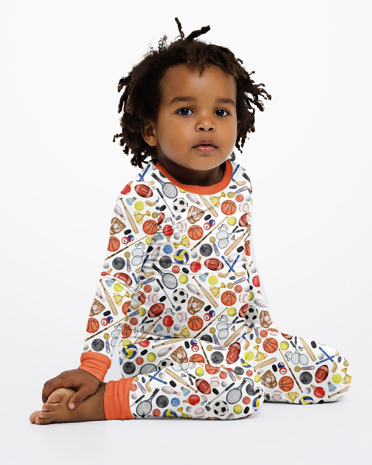 So Much Fun with Sports Bamboo Two Piece Long Sleeve Pajama Set