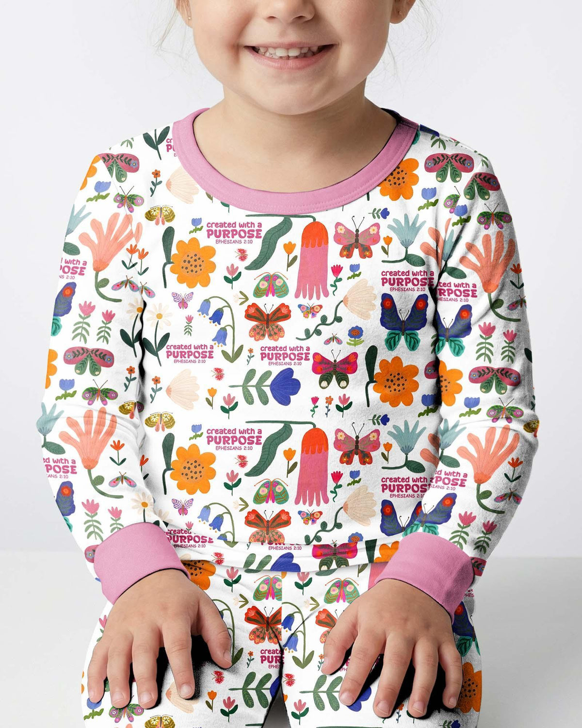 Created With A Purpose Bamboo Two Piece Long Sleeve Pajama Set