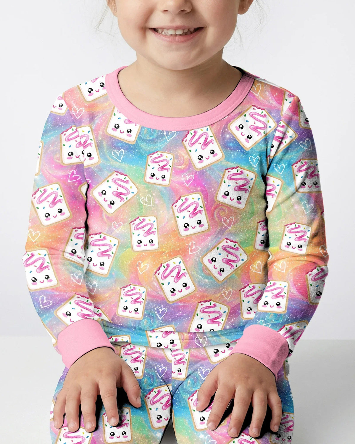 Kawaii Sprinkle Pastry Bamboo Two Piece Long Sleeve Pajama Set