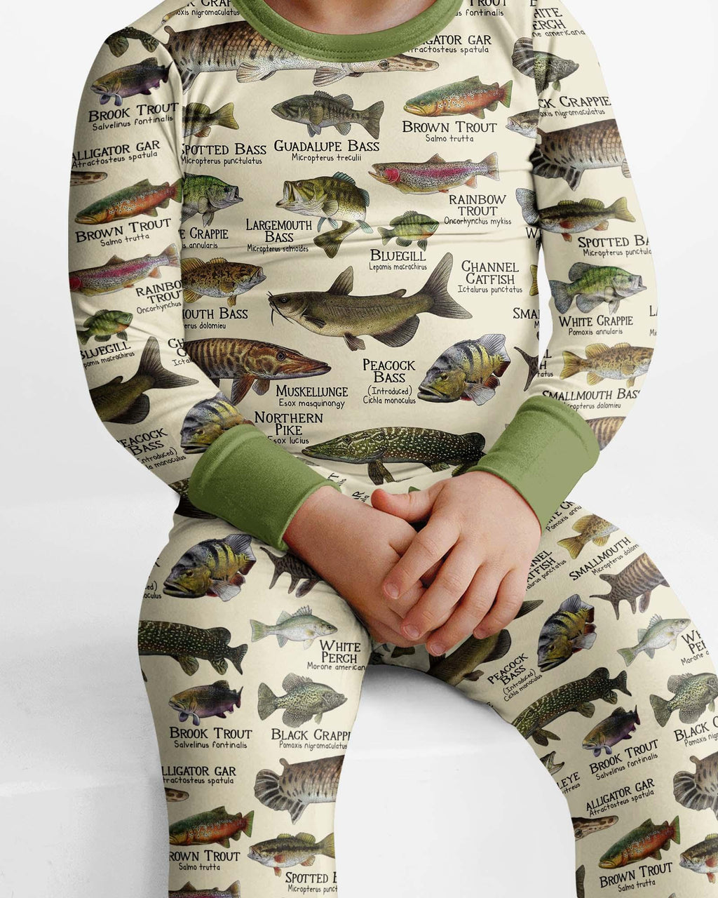 Fish Of America Bamboo Two Piece Long Sleeve Pajama Set