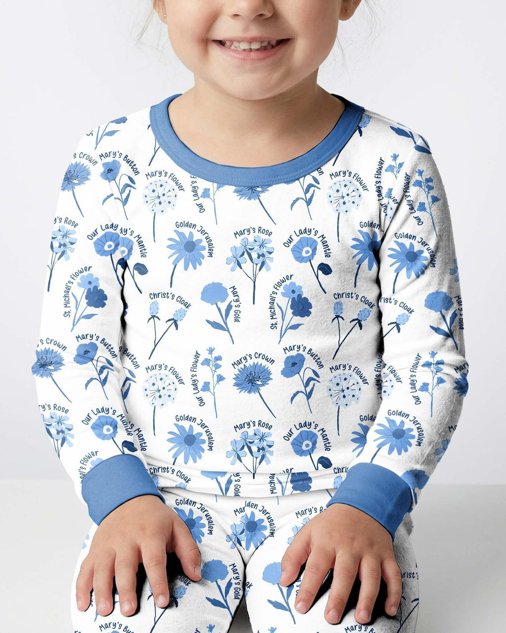 Mary's Garden Bamboo Two Piece Long Sleeve Pajama Set