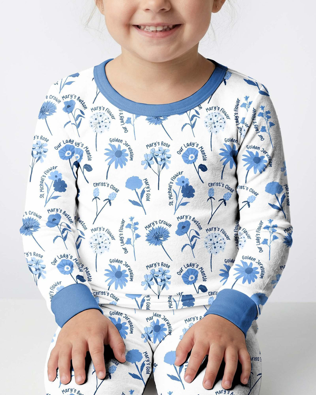 Mary's Garden Bamboo Two Piece Long Sleeve Pajama Set