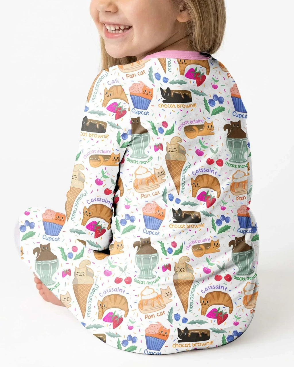 Purrfect Treats Bamboo Two Piece Long Sleeve Pajama Set