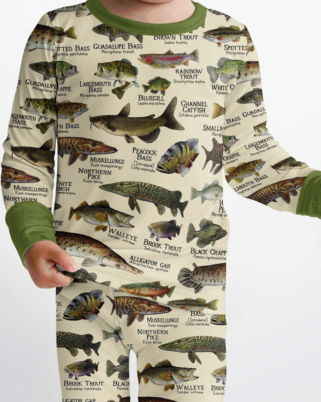 Fish Of America Bamboo Two Piece Long Sleeve Pajama Set