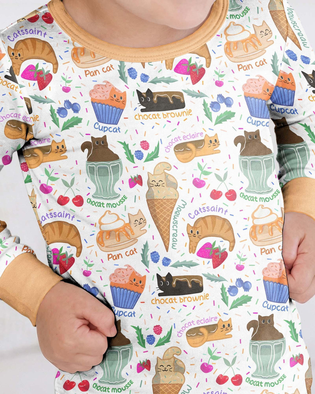Purrfect Treats Bamboo Two Piece Long Sleeve Pajama Set
