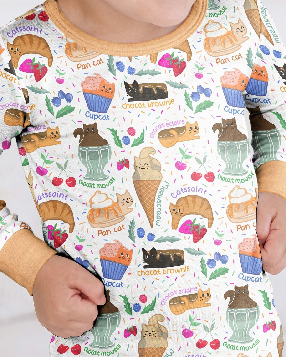 Purrfect Treats Bamboo Two Piece Long Sleeve Pajama Set