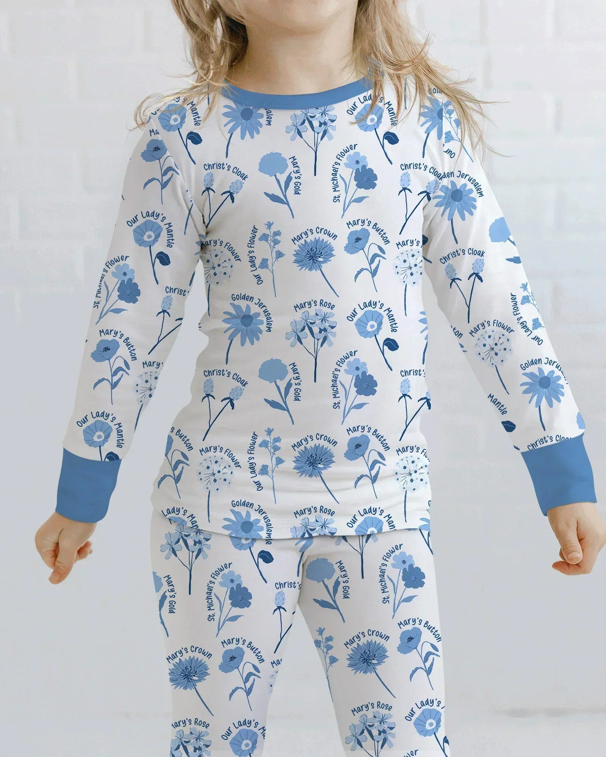 Mary's Garden Bamboo Two Piece Long Sleeve Pajama Set