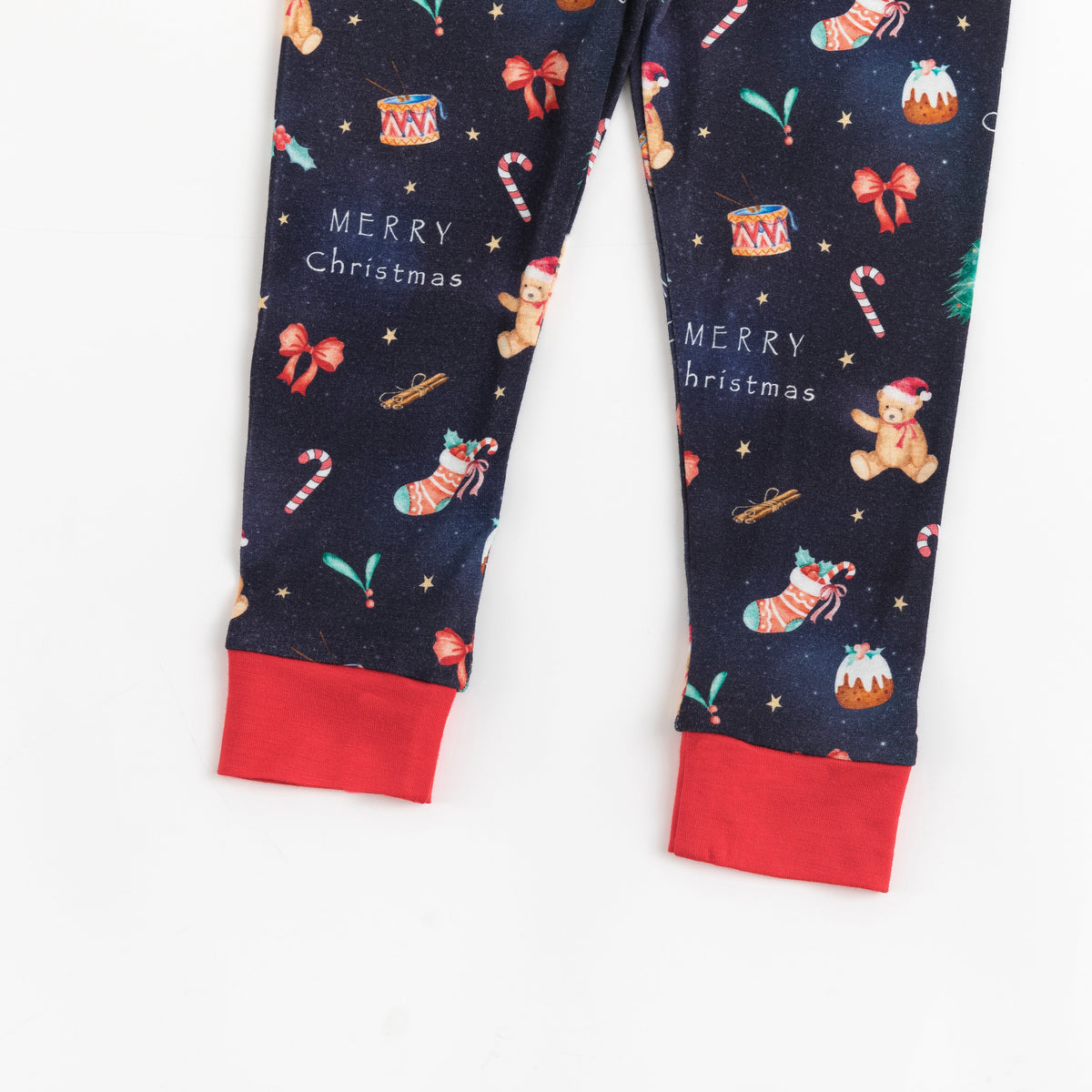 Christmas Holiday Bear Kids Bamboo Two-Piece Pajama Set