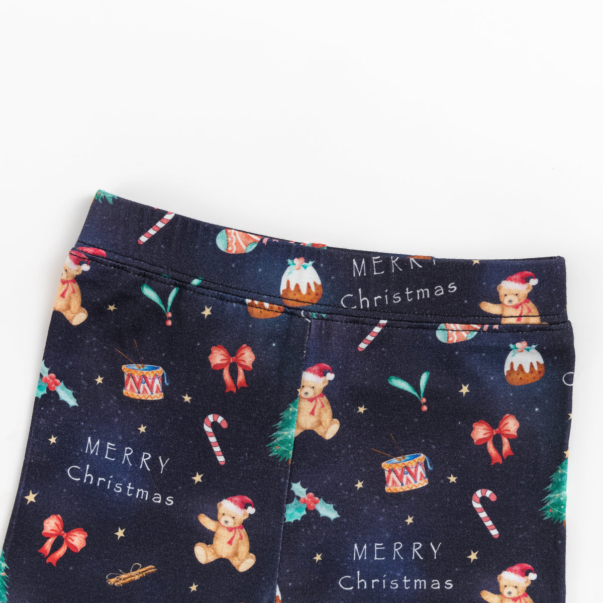 Christmas Holiday Bear Kids Bamboo Two-Piece Pajama Set