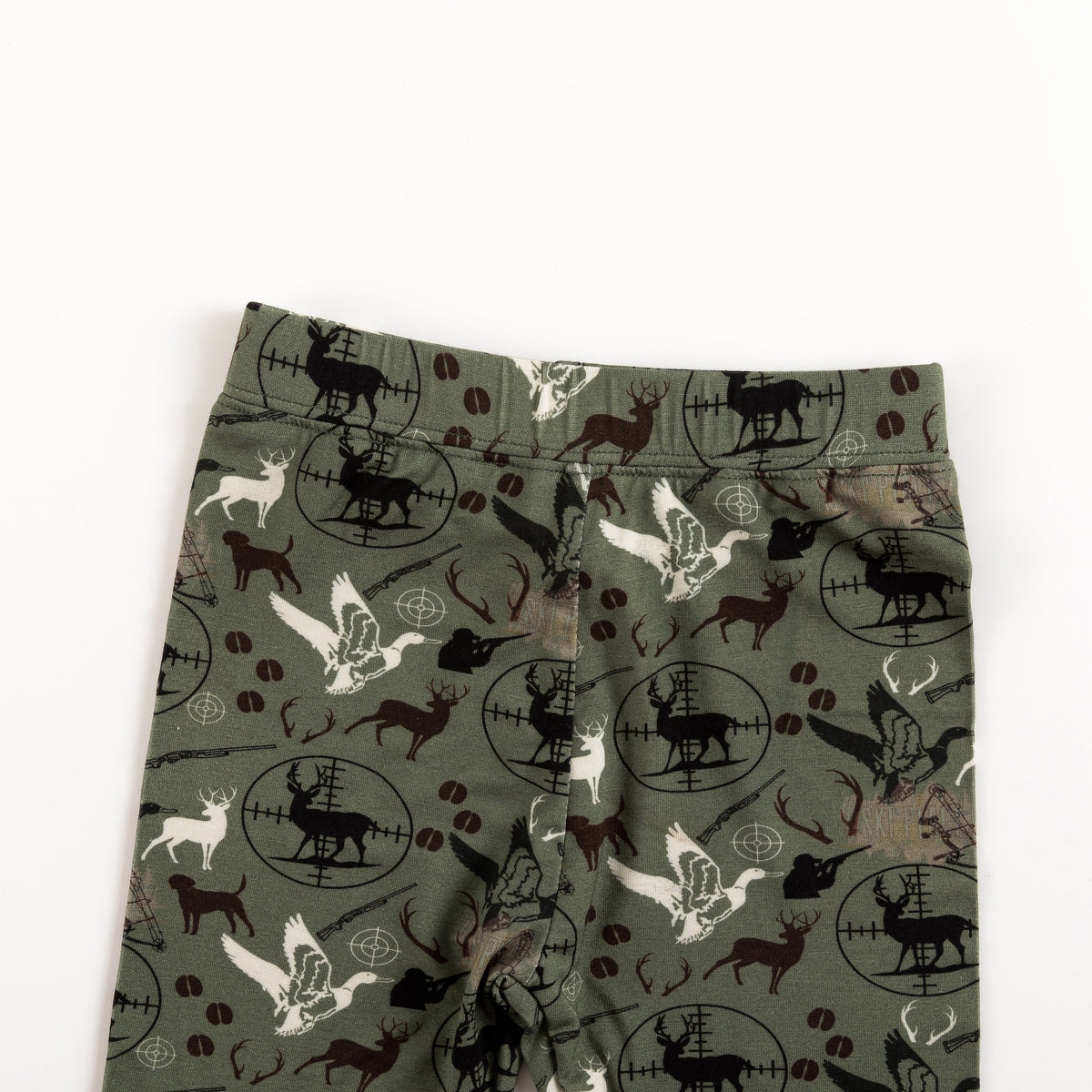 Christmas Hunting Animal Kids Bamboo Two-Piece Pajama Set