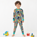 Mermaid Plaid Bamboo Long Sleeve Pajama Set