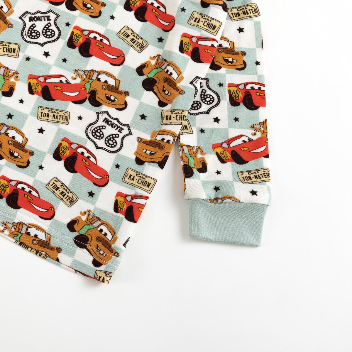 Kids Bamboo Two-Piece Pajama Set Cars