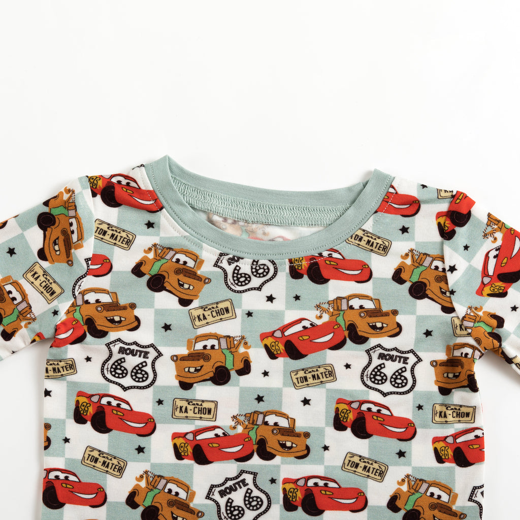 Kids Bamboo Two-Piece Pajama Set Cars