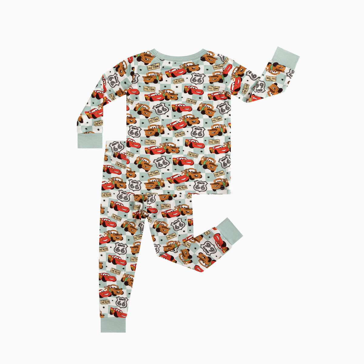 Kids Bamboo Two-Piece Pajama Set Cars