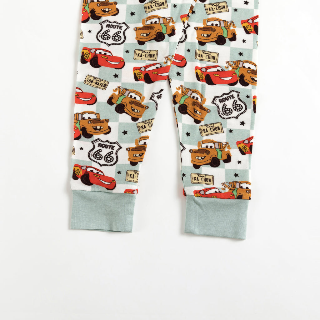 Kids Bamboo Two-Piece Pajama Set Cars