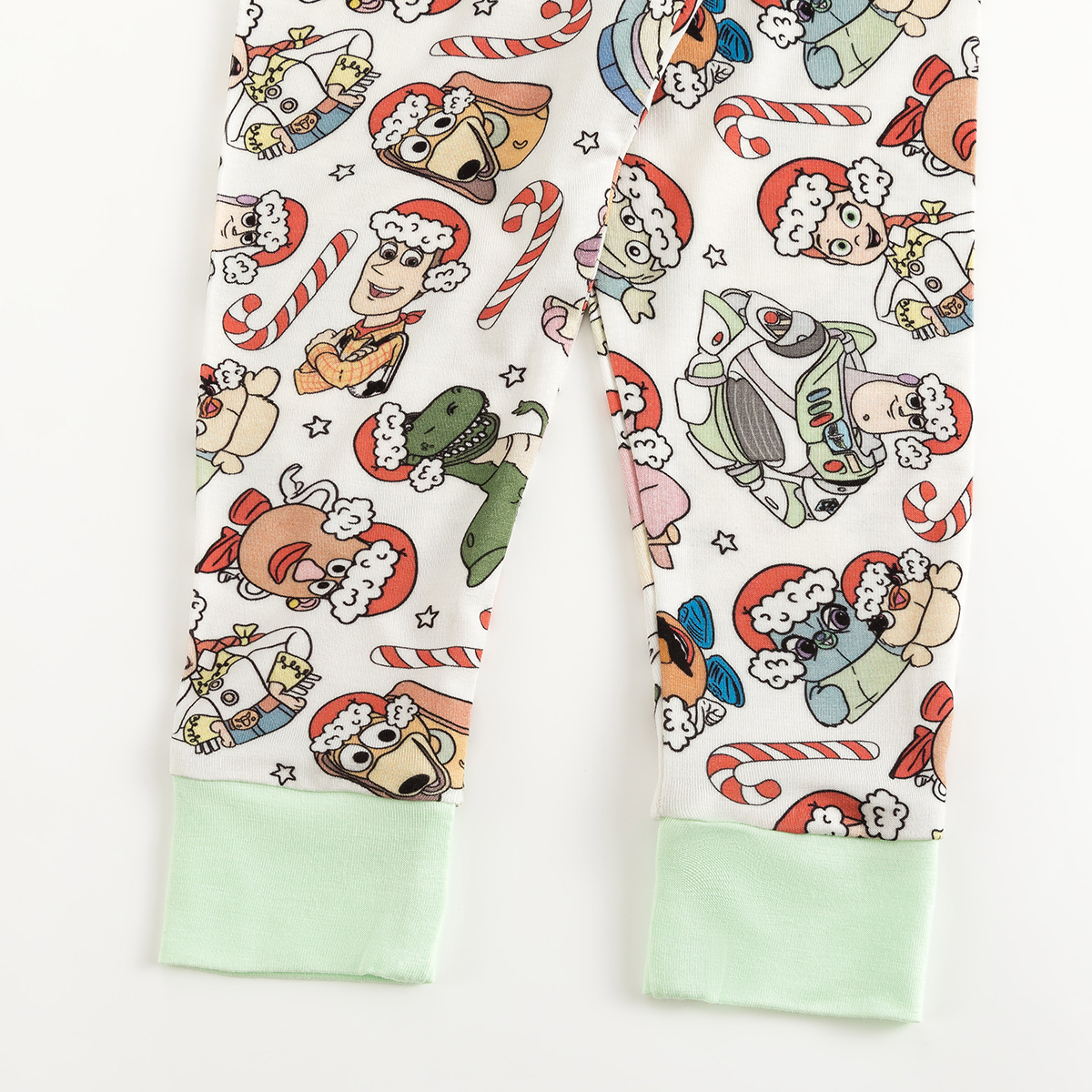Christmas Candy Cane Toy Kids Bamboo Two-Piece Pajama Set