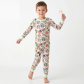 Christmas Candy Cane Toy Kids Bamboo Two-Piece Pajama Set