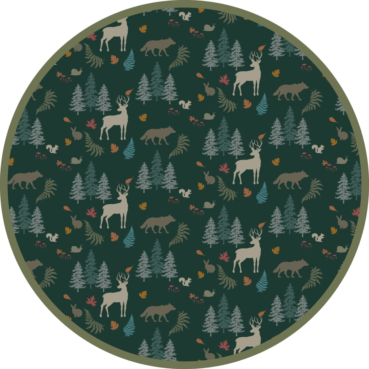 Midnight Forest Two-Piece Bamboo Long Sleeve Pajama Kids Pants Set