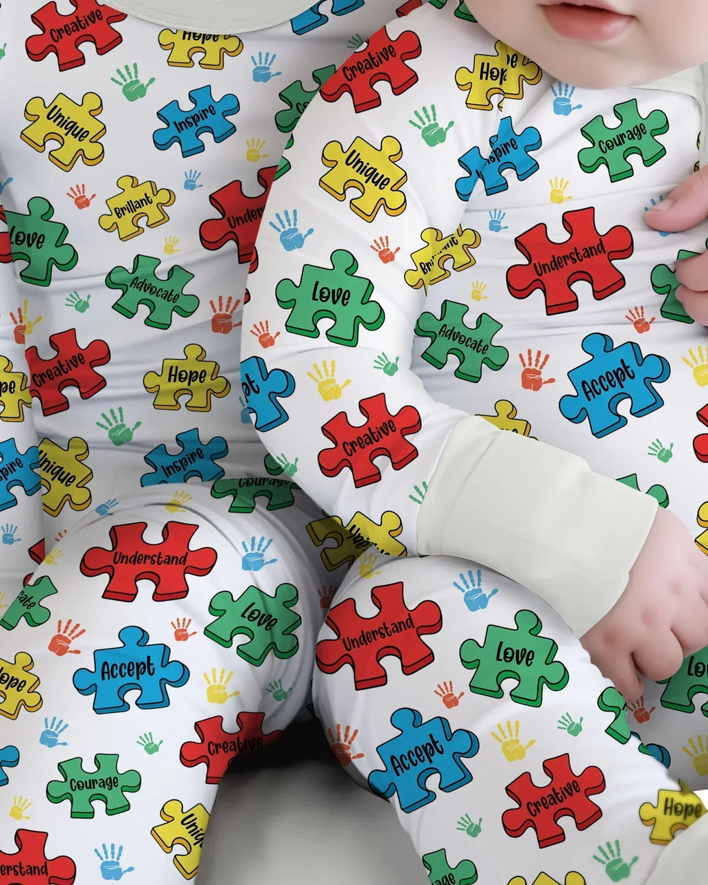 Puzzle You Are Bamboo Two Piece Long Sleeve Pajama Set