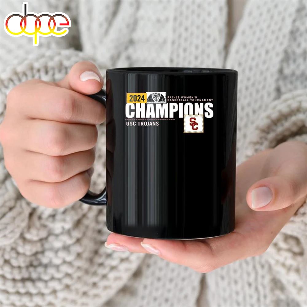Original Usc Trojans 2024 Pac-12 Women's Basketball Tournament Champions Mug