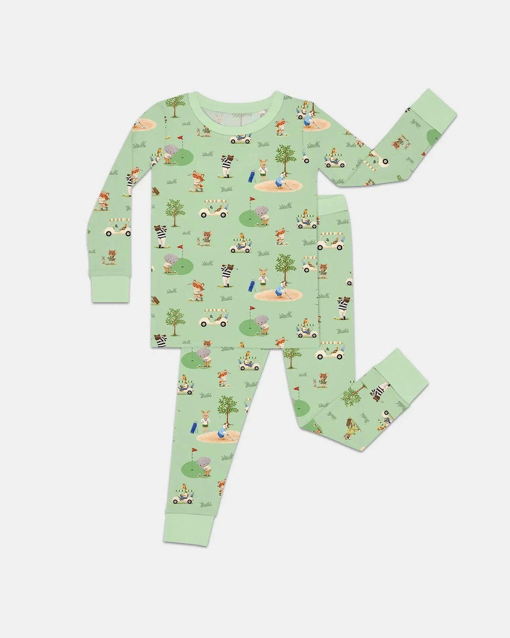 Let's Golf Bamboo Two Piece Long Sleeve Pajama Set