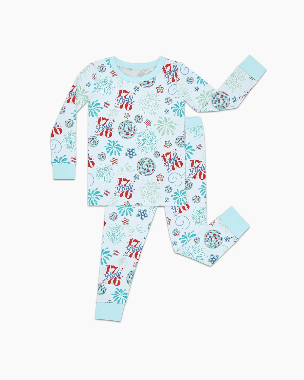 Land Of Free Family Matching Bamboo Two Piece Long Sleeve Pajama Set