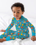 Summer Retro Ice Creams Family Matching Bamboo Two Piece Long Sleeve Pajama Set