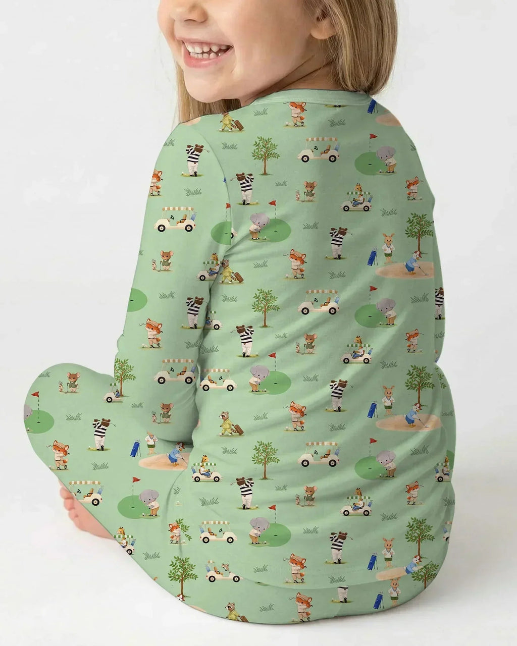 Let's Golf Bamboo Two Piece Long Sleeve Pajama Set