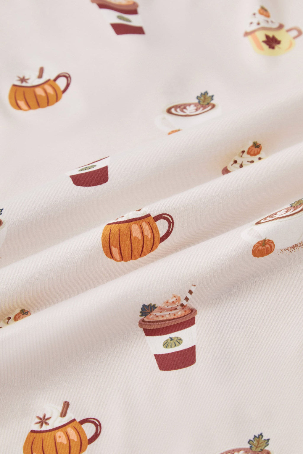 Long Sleeve Pajamas in Pumpkin Spice Latte