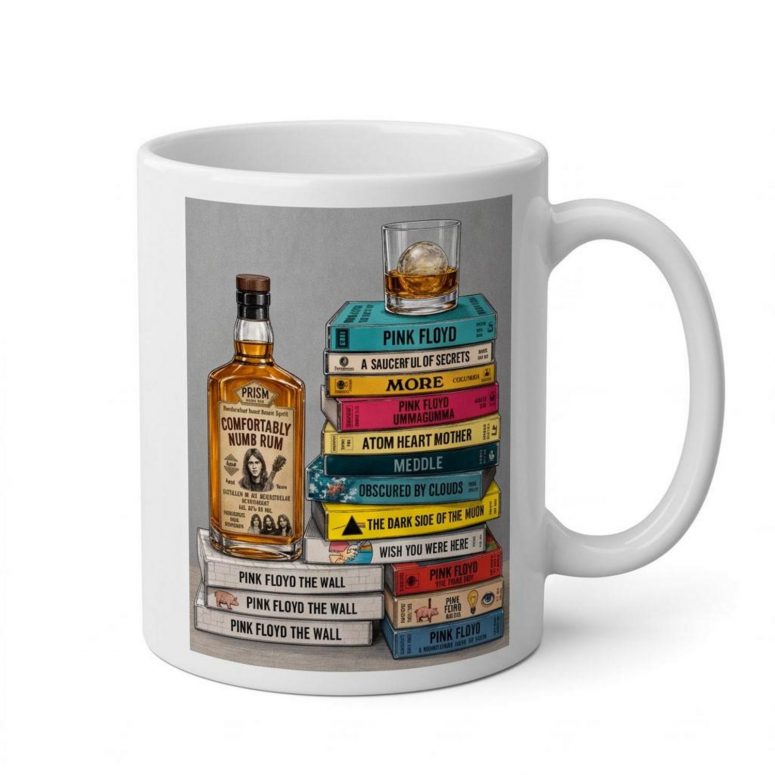 Pink Floyd Mug – Cassettee Collection Comfortably Numb Rum & Classic Albums Artwork