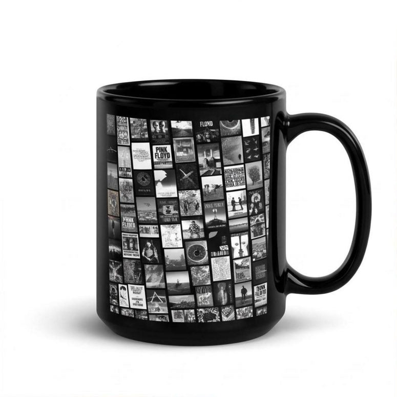 Pink Floyd Mug – Pink Floyd Artwork Poster Collage Black White