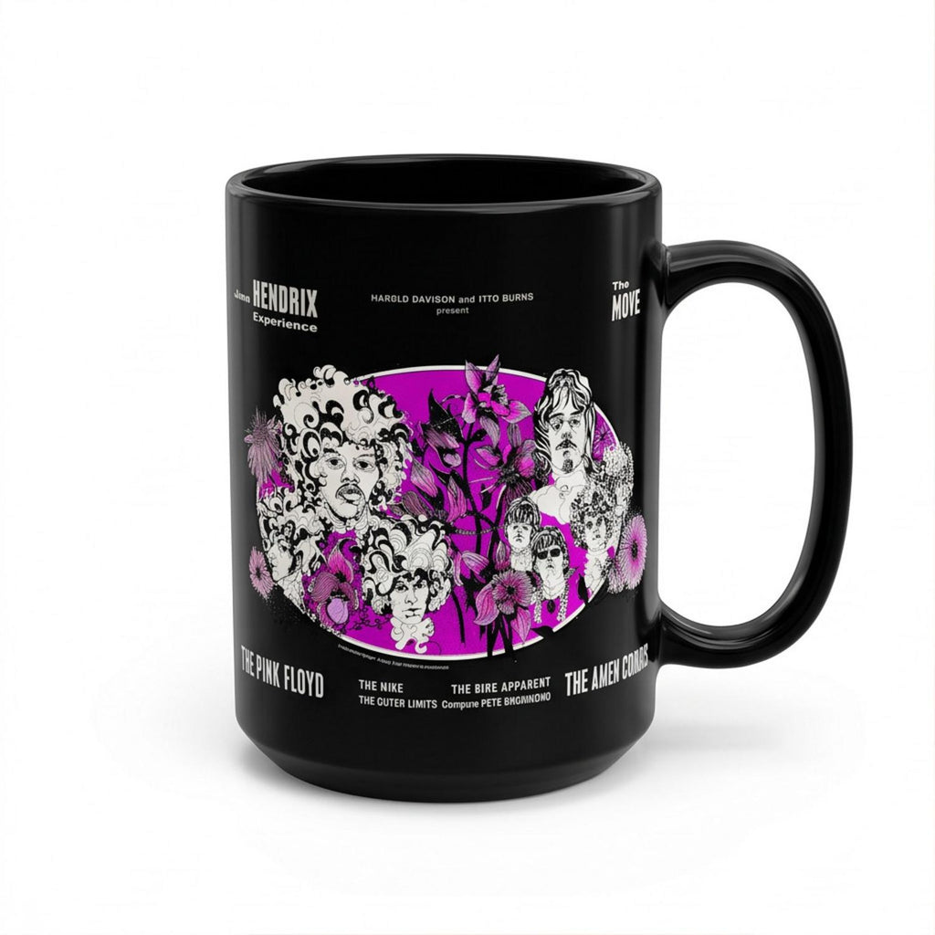 Pink Floyd Mug – Tallenge Pink Floyd And Jimi Hendrix 1967 Vintage UK Concert