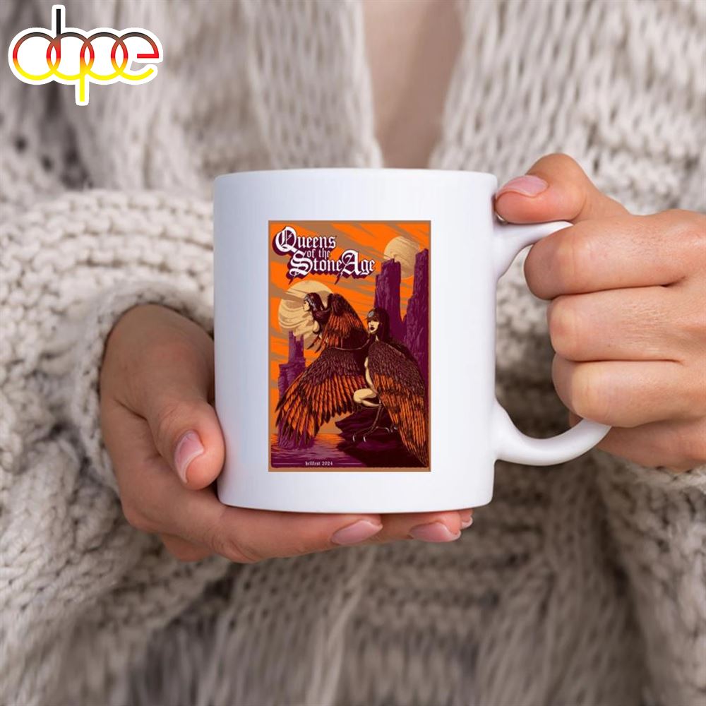 Queens Of The Stone Age Show At Hellfest On June 30 2024 Poster Mug