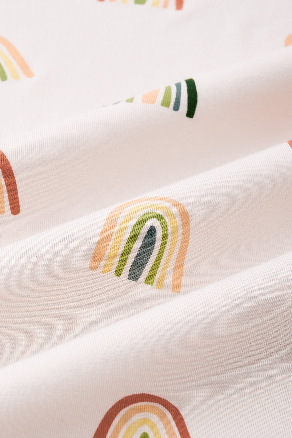 Long Sleeve Pajamas in Retro Rainbow