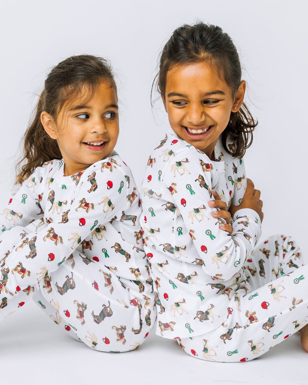 The Organic Long Sleeve Pajama Set [Riding Ponies]