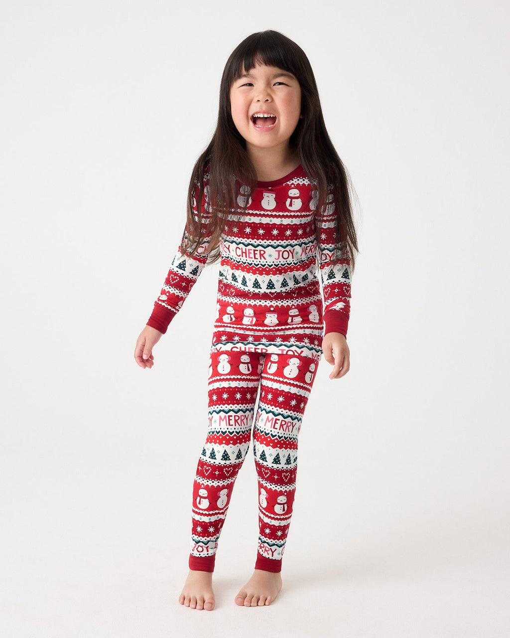 Festive Fair Isle Two-Piece Pajama Set